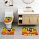 thumbnail image 2 of Juego de Alfombras de Baño de Terciopelo Coral Taz Manía Desmarcar 3 Piezas, 2 of 6