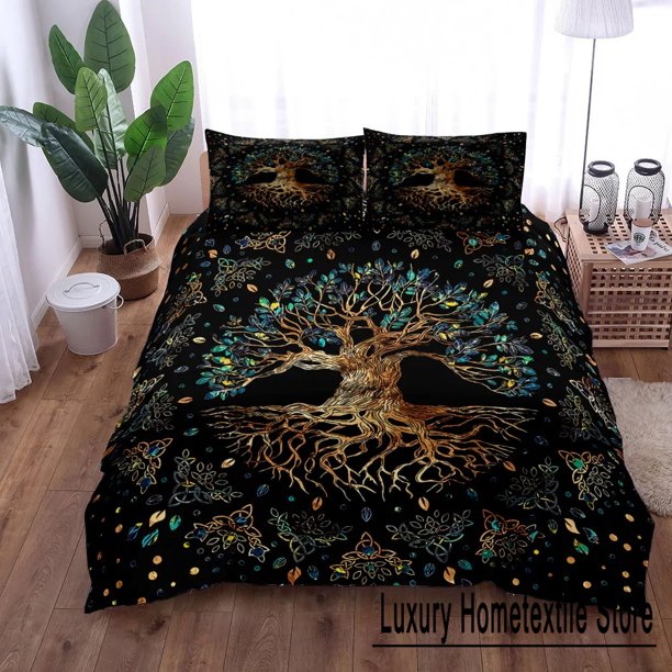 Yggdrasil Tree of Life Duvet Cover Set Bed Linen Set Customized quilt cover Bed Sheets