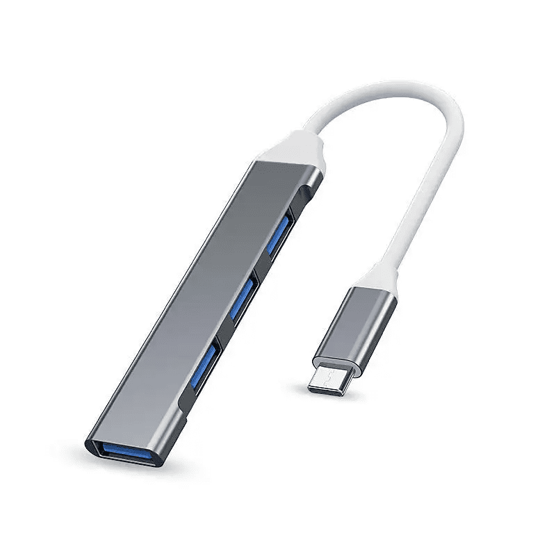 Genérico - Hub Usb Tipo C A Usb 3.0 Y 2.0, 4 Puertos, Pc Notebook Otg