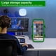 thumbnail image 2 of 15.8 In Game Storage Tower Compatible With PS5/ Xbox Series S & X/ Switch, Universal Video Game Disc Organizer 18 In 1 With 4 Controller Brackets, Game Disk Box Bracket-Negro/Verde, 2 of 9