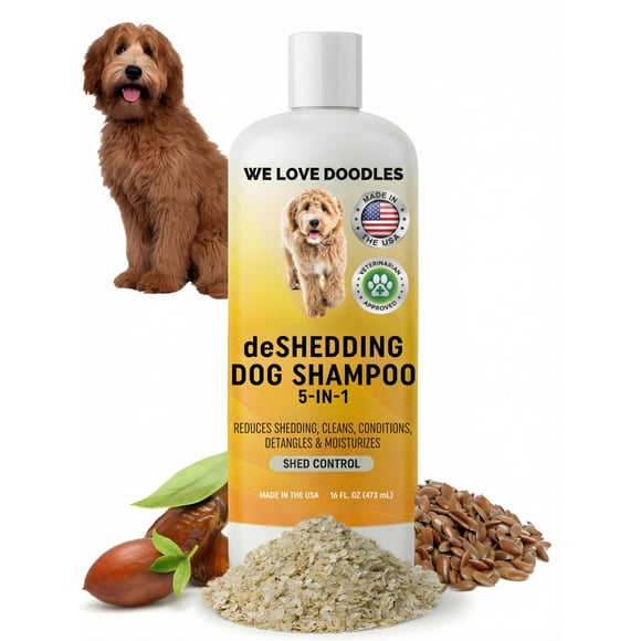 Shampoo deslanador para perros We Love Doodles, 473 ml, EE. UU.