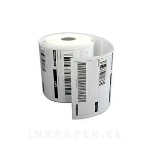 Ink & Paper - Rollo Etiqueta 10X15 100X150 Térmica Serrilha 500 Un Jumbo