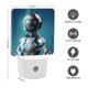 thumbnail image 2 of Mi Amigo Robot Luz nocturna LED con sensor de anochecer a amanecer para dormitorio, baño, pasillo, escaleras - Lámpara LED nocturna de enchufe, 0.5W - 1 pieza, 2 of 6