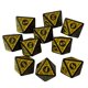 thumbnail image 4 of 10 Uds. Dados De 15mm Dados De Acrílico Para Juegos De Fiesta Juego De Dados De 8 Caras Para Fiesta KTV Amarillo, 4 of 5