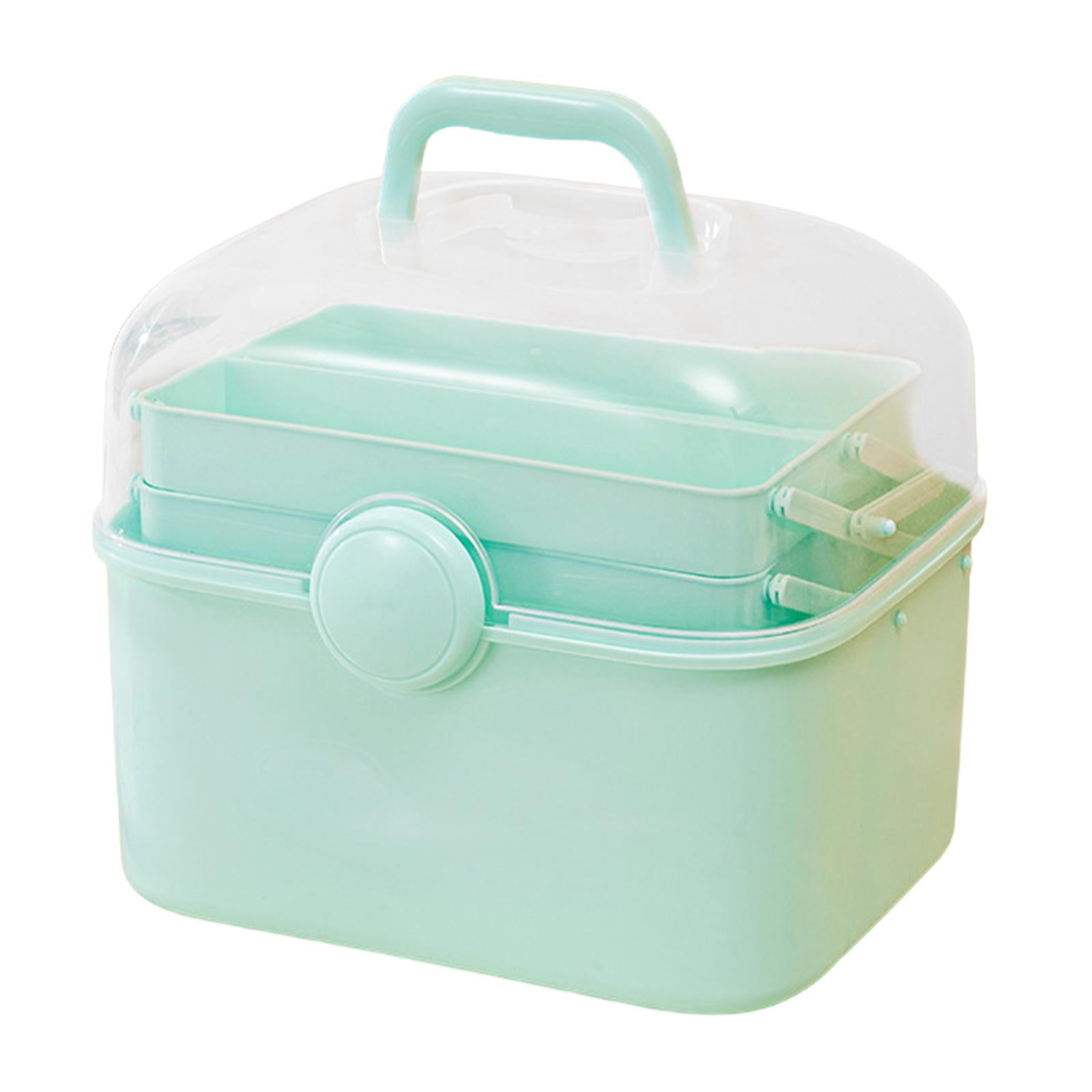 Bothyi - Caja De Almacenamiento Portátil Multiusos, Organizador De Almacenamiento De Suministros Artísticos Para Manualidades, Color Azul