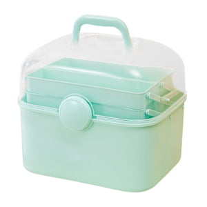 Bothyi - Caja De Almacenamiento Portátil Multiusos, Organizador De Almacenamiento De Suministros Artísticos Para Manualidades, Color Azul