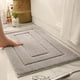 thumbnail image 1 of suxuMhao Tapete de Baño Gris Claro Grueso Suave Antideslizante Absorbente, 23.6 X 35.4 Inch 1 Pack, Tapetes de Baño Modernas Minimalistas de Poliéster, Tapete de Piso Lavable para el Hogar para, 1 of 4