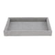 thumbnail image 1 of Elegante organizador de collar de terciopelo apilable para joyería, bandeja, gris, 1 of 3