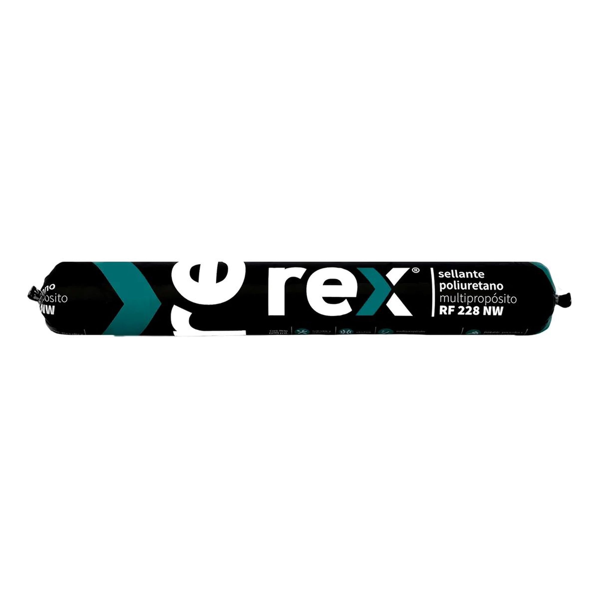 Metalfer - Sellador Poliuretano Rex Blanco 600ml Pintable Interior Exterior Vidrio
