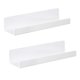 thumbnail image 3 of Estantes De Pared Flotantes De Acrílico De 2 Piezas Estantes De Repisa De Pared Modernos Para Dormitorio Blanco, 3 of 5