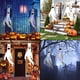thumbnail image 5 of Decoraciones de Halloween, paquete de 2, 57 pulgadas, inflables de Halloween, banderas colgantes brillantes, decoración de Halloween para exteriores, mangas de viento fantasma con luz LED, decoracione, 5 of 7
