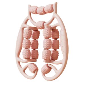 Ioensy - Rodillo De Masaje Anillo Multifuncional Abrazadera Rodillo Para Piernas Rodillo Para Músculos 18 Ruedas Rosa