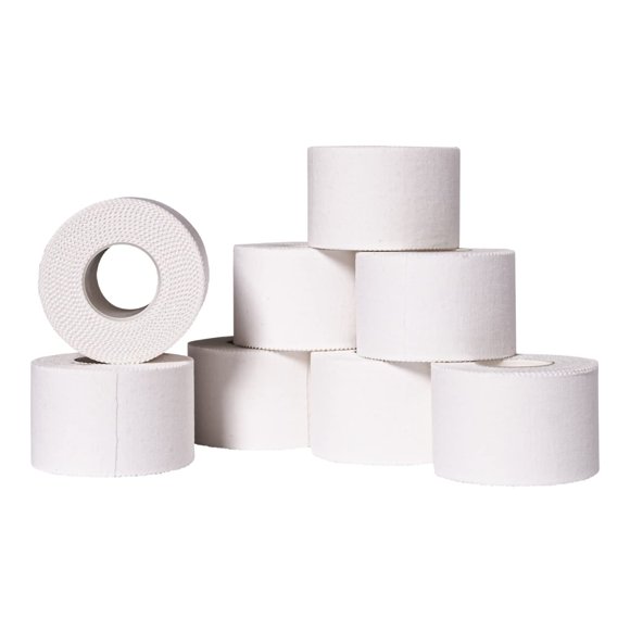 Cinta adhesiva deportiva Affordtex, 4 rollos, 1,5 cm x 10 m, color blanco
