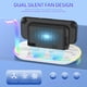 thumbnail image 3 of Base de carga para Switch 2, estación organizadora multifuncional con ventilador para enfriar la consola, cargador para 4 controles Joypad y Pro Controller, almacenamiento para cámara de Switch2, 3 of 8