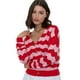 thumbnail image 1 of Cárdigan Mujer Rayas Rojo/Fucsia Corona, 1 of 5