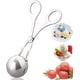 thumbnail image 1 of Pinzas de acero inoxidable para hacer bolas de arroz, pinzas antiadherentes para alimentos, cuchara para masa de galletas, molde para hacer bolas de pescado, helado, utensilios de cocina prácticos (di, 1 of 7
