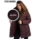 thumbnail image 5 of Chaqueta Steve Madden larga acolchada en forma de V Puffer Merlot 2X, 5 of 7