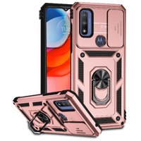 Estuche Gangxun Para Motorola Moto G Pure, Soporte Giratorio 360°, Estilo Mecánico Y Magnético