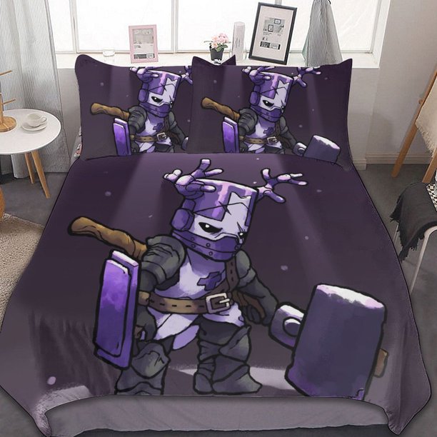 Castle Crashers 3 Pcs Bed Breathable Duvet Cover Soft All Seasons Bedding Set