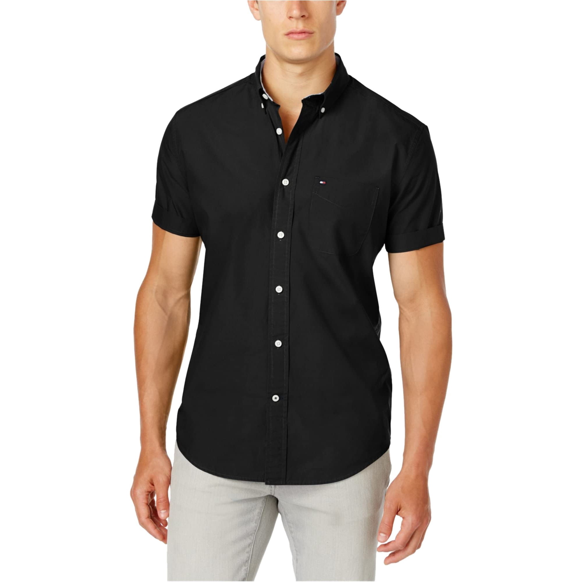 Camisa Tommy Hilfiger De Manga Corta De Corte Clásico Para Hombre