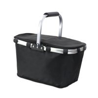 Bothyi - Bolsa Aislante Ligera, Cesta De Picnic De Mano Para Pesca, Camping, Viajes, Color Negro