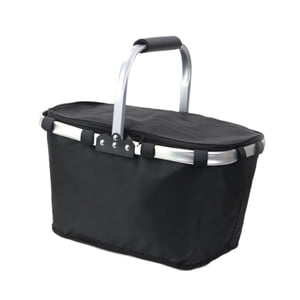 Bothyi - Bolsa Aislante Ligera, Cesta De Picnic De Mano Para Pesca, Camping, Viajes, Color Negro