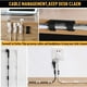 thumbnail image 5 of Clips para cables con adhesivo fuerte, organizadores de cables para TV, 40 unidades, 5 of 8