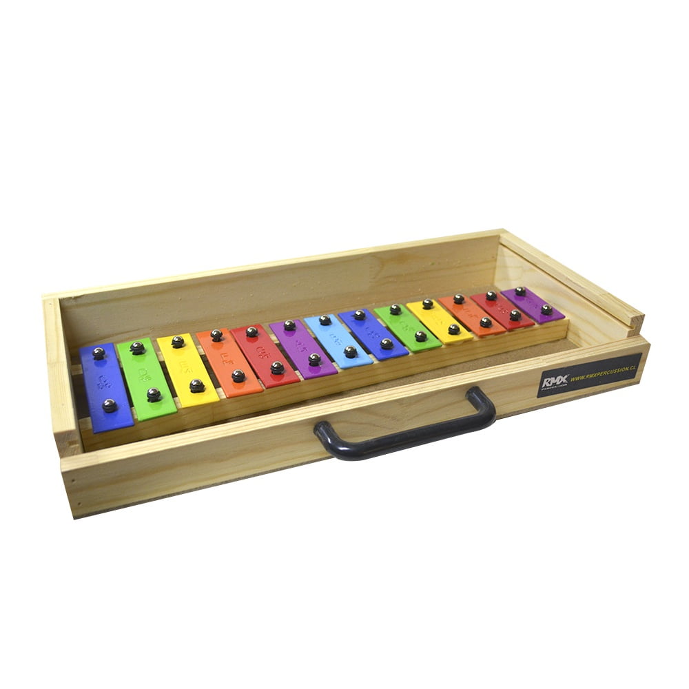 Metalofono 13 Notas Color En Caja 13cc Rmx