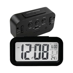 Gen - Reloj Despertador De Mesa Negro