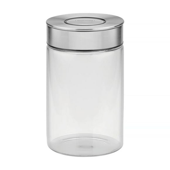 Contenedor de vidrio Purezza con tapa de acero inoxidable de 1l Tramontina