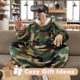 thumbnail image 5 of Sudadera con capucha Tirrinia Oversize Fluffy Sherpa Camo Green, 5 of 8