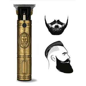 Professional Hair Clipper - Afeitadora Barba Pelo Hombre Rasuradora Electrica Recargable Dorado Oscuro
