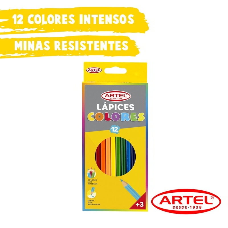 Artel - Caja Lápices 12 Colores