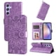 thumbnail image 1 of Funda tipo cartera FOXDOCK para Samsung Galaxy M54 5G , diseño girasol en relieve, cuero PU, cierre magnético, soporte y tarjetero, 1 of 5