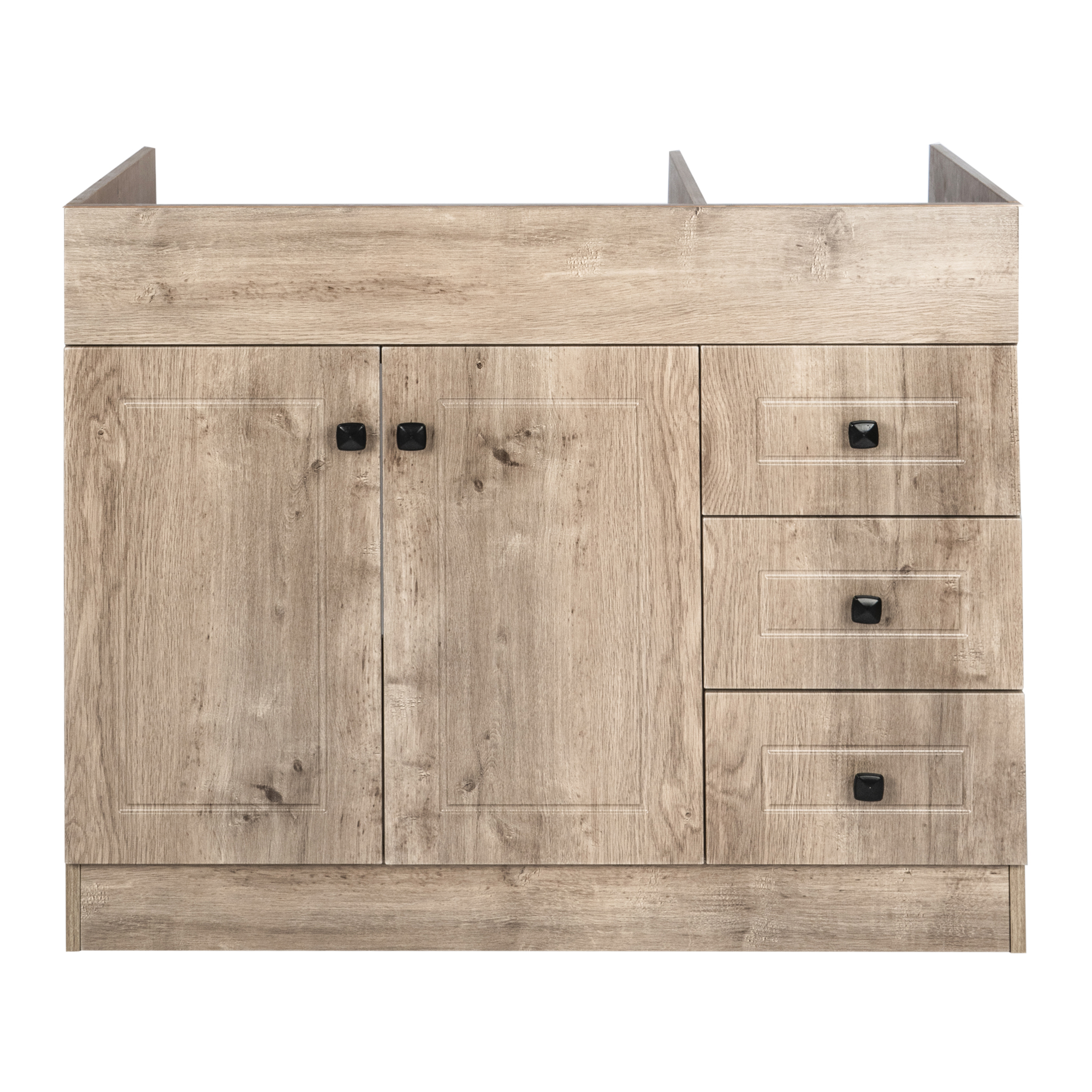 Domsa - Mueble Vanitorio Color Nogal 100 Cm (Sin Cubierta)