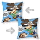 thumbnail image 2 of Augie Doggie y Papi Doggie Fundas de almohada de terciopelo con tema, regalos de funda de almohada, decoración para el hogar, cojín de lanzar, regalo de cumpleaños para fans y parejas. 45cm x 45cm., 2 of 6