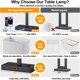 thumbnail image 2 of Lynnoland Set of 2 Touch Control Table Lamps with 2 USB AC, 2 of 3