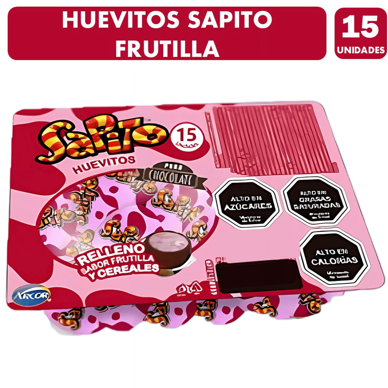 Huevitos De Chocolate Sapito Frutilla 15 Un 95 g Arcor