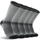 thumbnail image 1 of Calcetines MOGGEI de lana merino para senderismo, térmicos, 5 pares, gris, talla M, 1 of 7