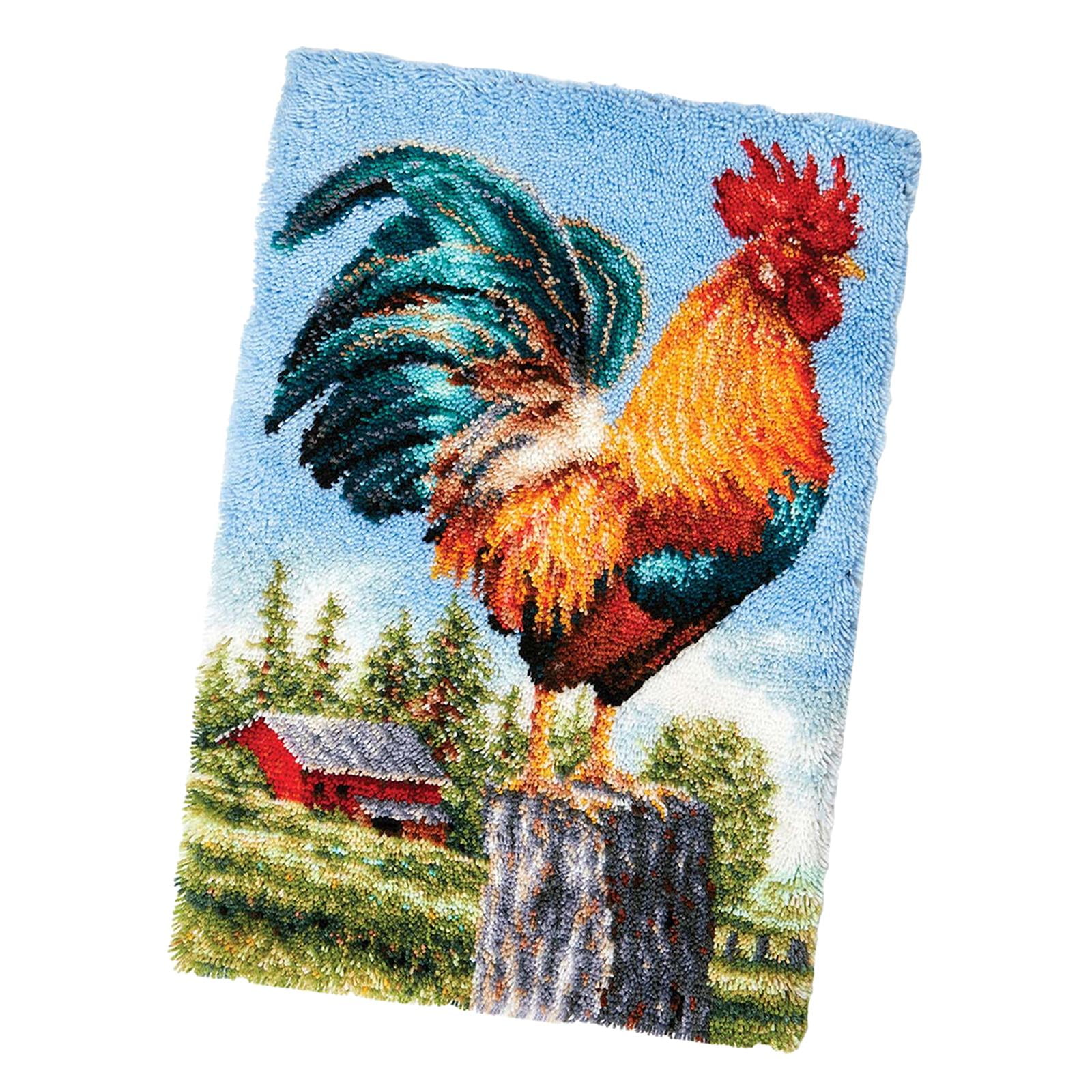 Bothyi - Juego De Alfombra Con Gancho De Lengüeta, Paquete De Material Para Hacer Alfombras Con Patrón De Animales Para Principiantes