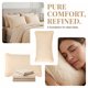 thumbnail image 4 of Protectores de Almohada REGALWOVEN con Tamaño Estándar de Sobre Paquete de 2, Fundas de Almohada Impermeables Acolchadas de Poliéster para Hogar Hotel Khaki Queen, 4 of 5
