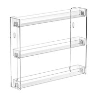 Ioensy - Organizador De Maquillaje De Pared De 3 Capas, Resistente Y Ahorra Espacio, 25 X 6 X 31 Cm