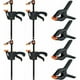 thumbnail image 1 of 8 abrazaderas rápidas con forma de resorte, abrazadera de barra rápida, trinquete para carpintería y manualidades, operación con una sola mano (4 pulgadas), 1 of 5
