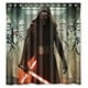 thumbnail image 1 of Cortina de ducha de Star Wars, juego de cortina de baño con ganchos, tamaño 66 x 72 pulgadas, 1 of 3