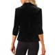 thumbnail image 3 of INSPIRE CHIC Chaquetas de Terciopelo para el Día de San Valentín para Mujeres con Manga 3/4 y Frente Abierto Cárdigan de Terciopelo S Negro, 3 of 6