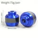 thumbnail image 2 of 2pcs/set Universal Motorcycle Frame Slider Aluminum Alloy Front Fork Cup Falling Crush Protector Carbon Fiber For Motorbike Scooter, 2 of 3