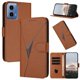 thumbnail image 1 of Funda Cartera Fibra de Carbono para Motorola MOTO G34 con Soporte y Cierre Magnético Marrón, 1 of 6