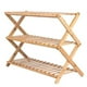 thumbnail image 1 of Zapatero plegable de madera con 3 niveles 100x25x46 cm, 1 of 4
