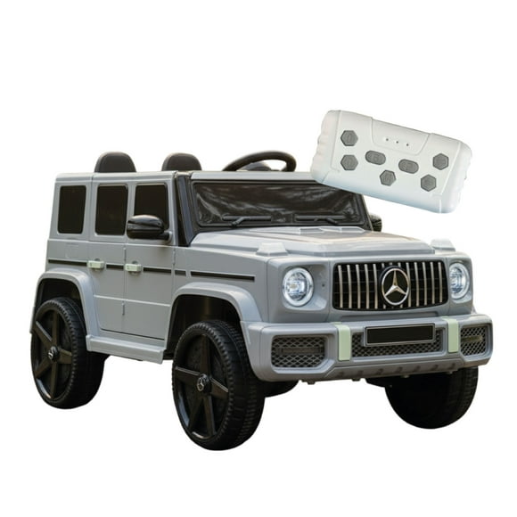 Jeep Eléctrico Xxl Mercedes Con Luz Sonido Y Control Gris