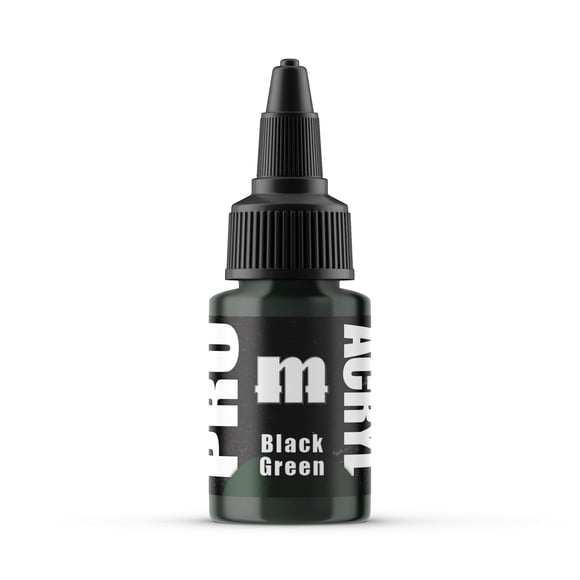 Pintura Acrílica Monument Hobbies 22 ml Negro Verde